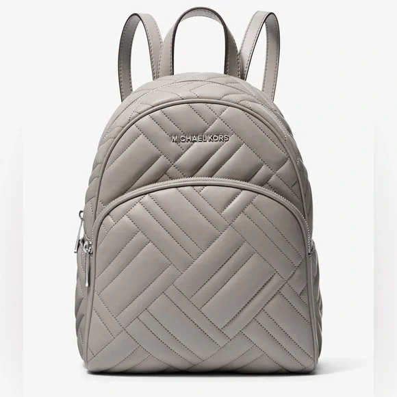 Micheal Kors Abbey Medium Quilted Leather Backpack gray - joarbit.com Micheal Kors Abbey Medium Quilted Leather Backpack gray - joarbit.com